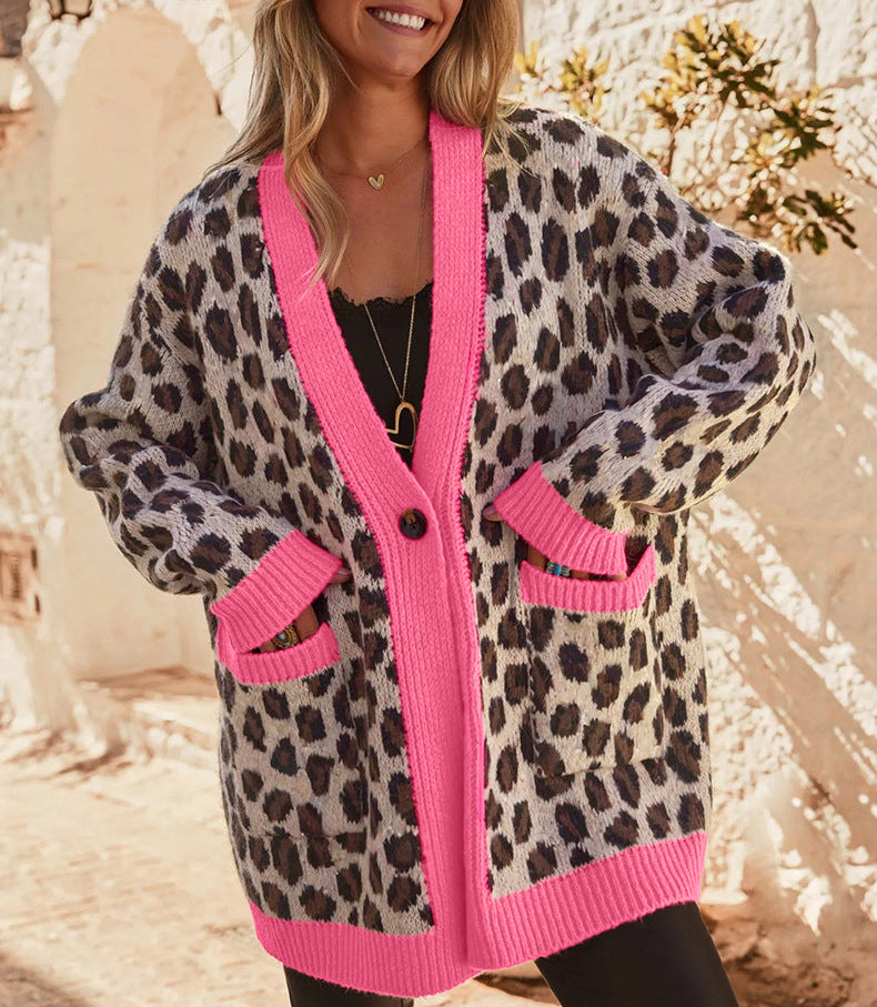 Leopard-Print Cardigan