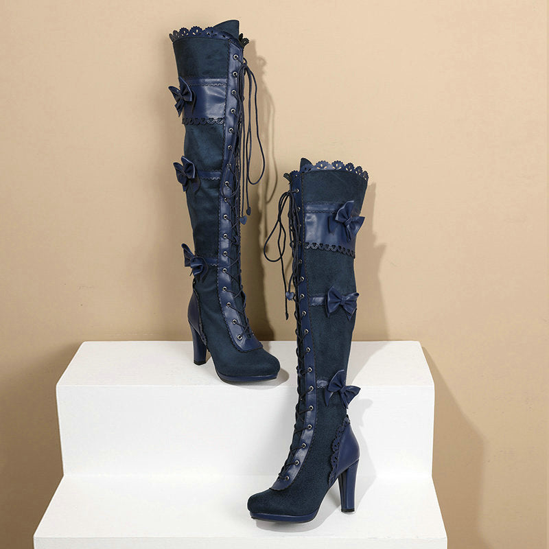 Lace Strap Boots