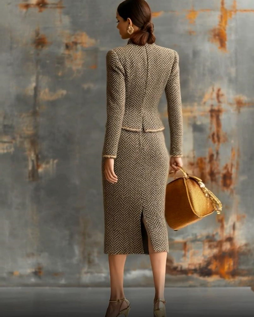 Tweed Skirt Suit
