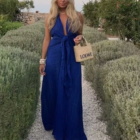 Backless Linen Dress - MTX