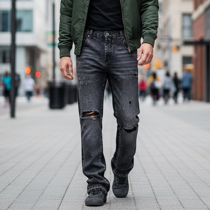 Baggy Ripped Pants - MTX