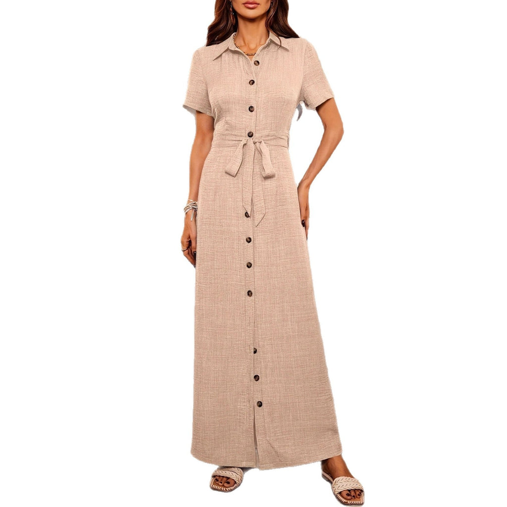 Belt Decorated Dress - MTX