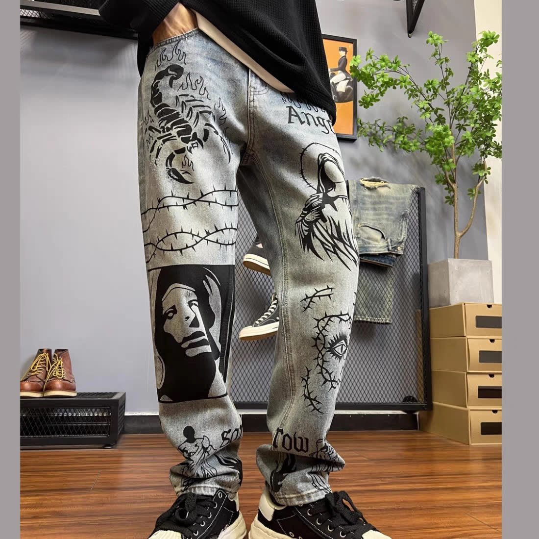 Black To Gray Jeans - MTX