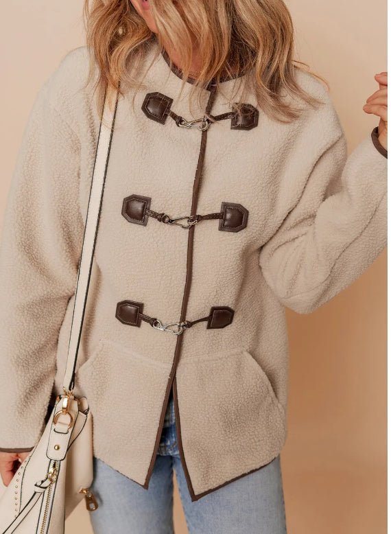 Button Teddy Coat - MTX