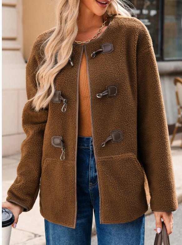 Button Teddy Coat - MTX
