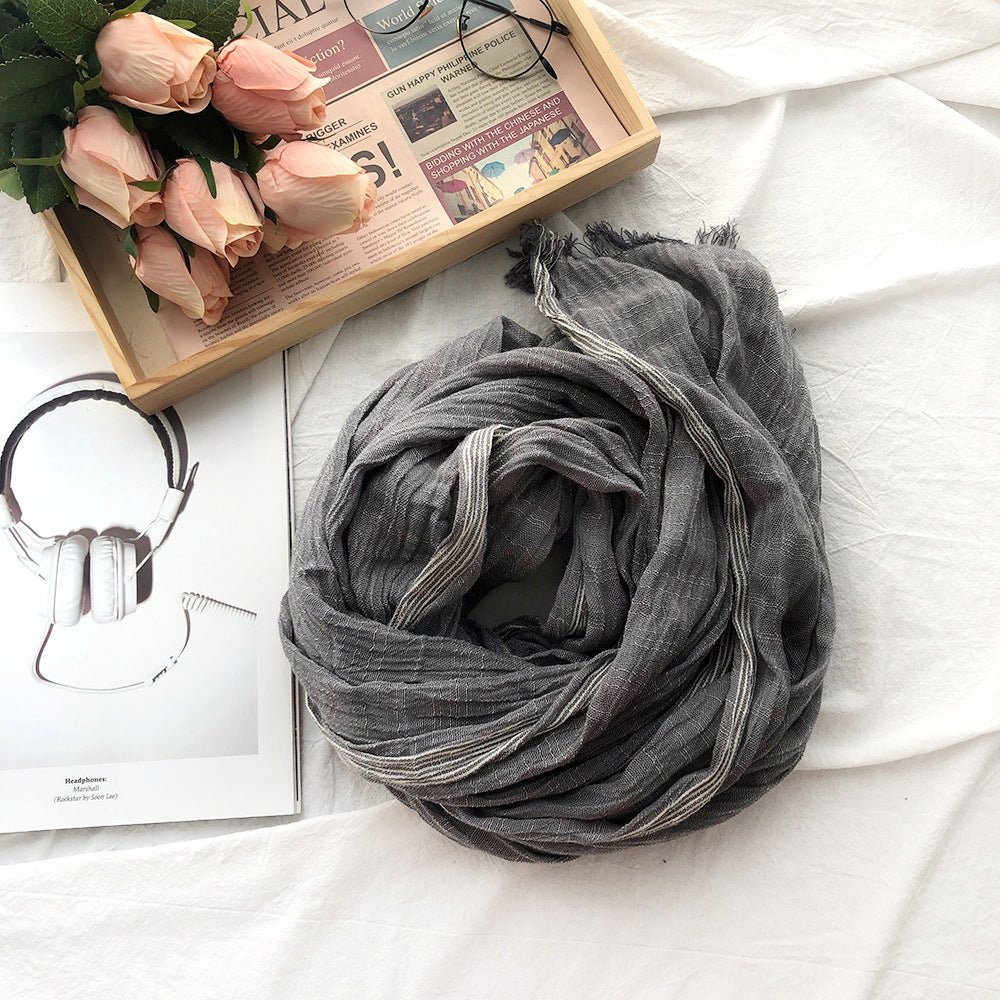 Cotton And Linen Scarf - MTX