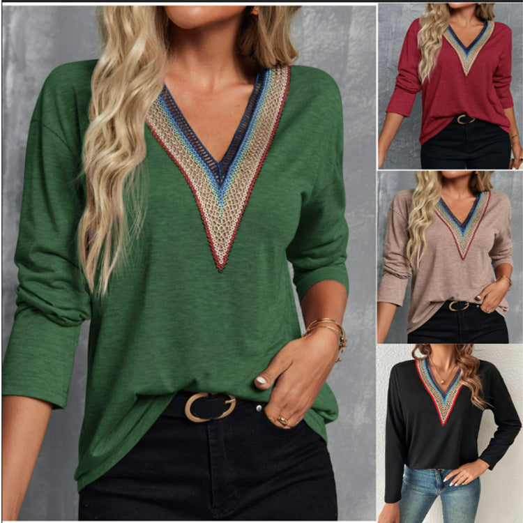 V-neck Blouse