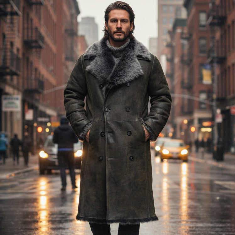 Double - breasted Fur Coat - MTX