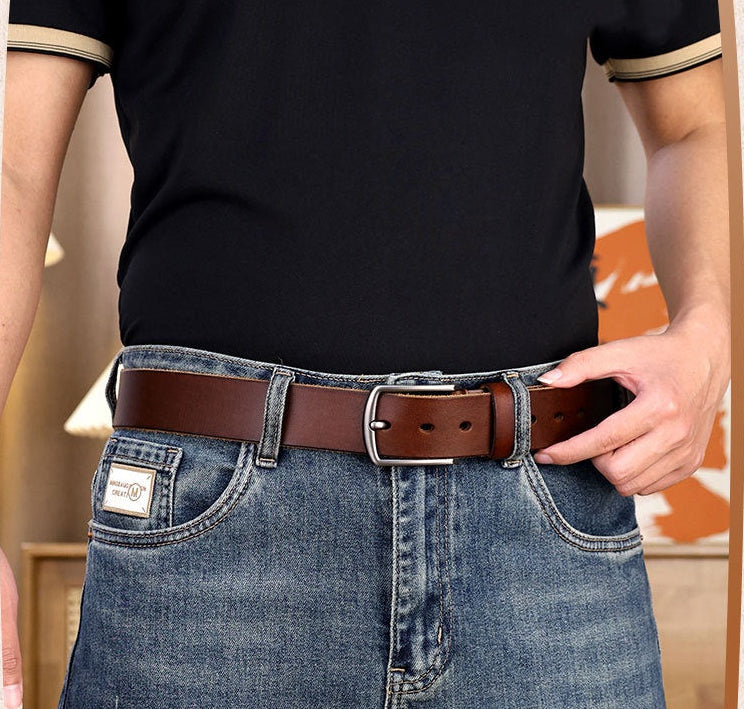 Leather Buckle Belt