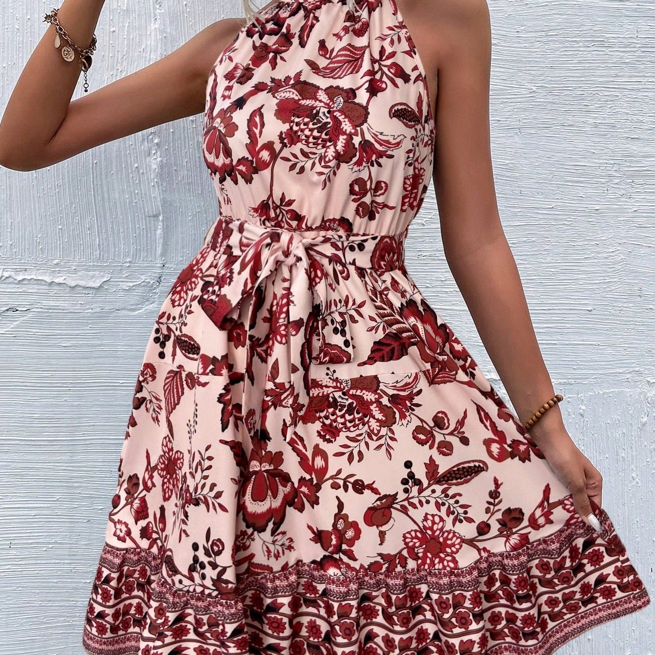 Floral Halter Dress - MTX