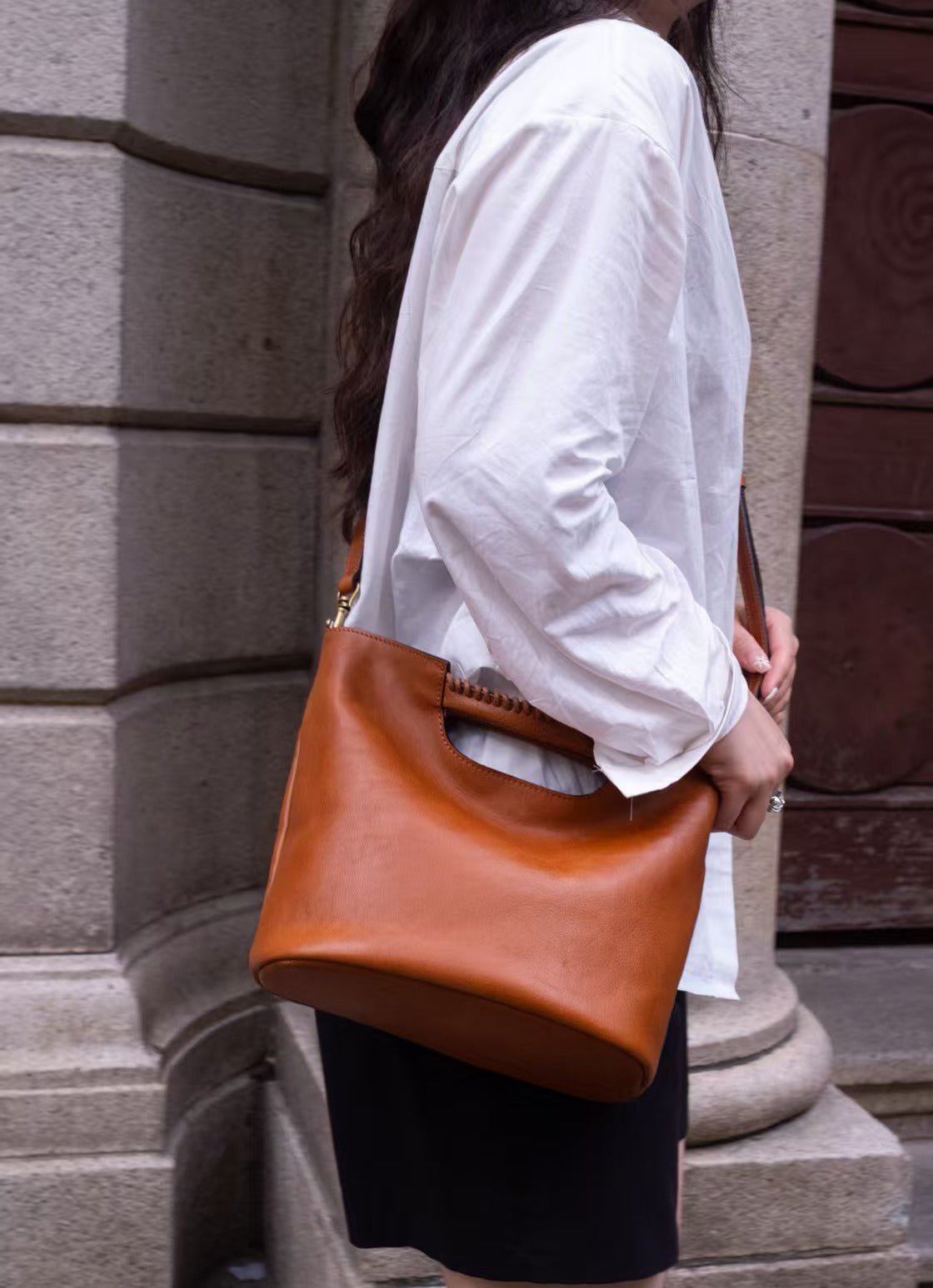 Leather Handbag - MTX