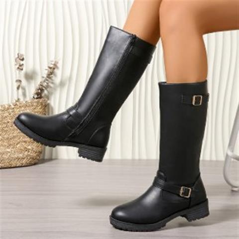 Low - heeled Boots, Zipper - MTX