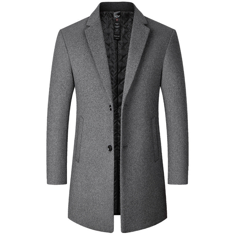 Mid - Length Wool Coat - MTX