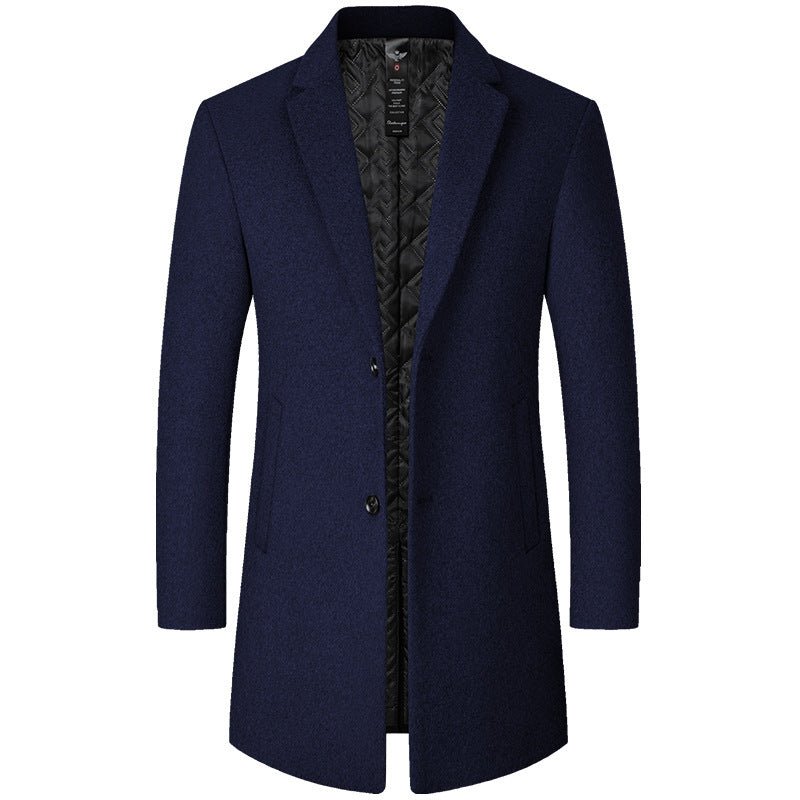 Mid - Length Wool Coat - MTX