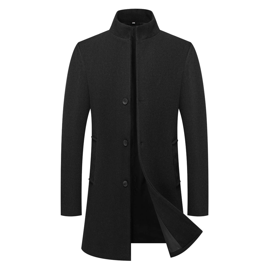 Mid - length Wool Coat - MTX