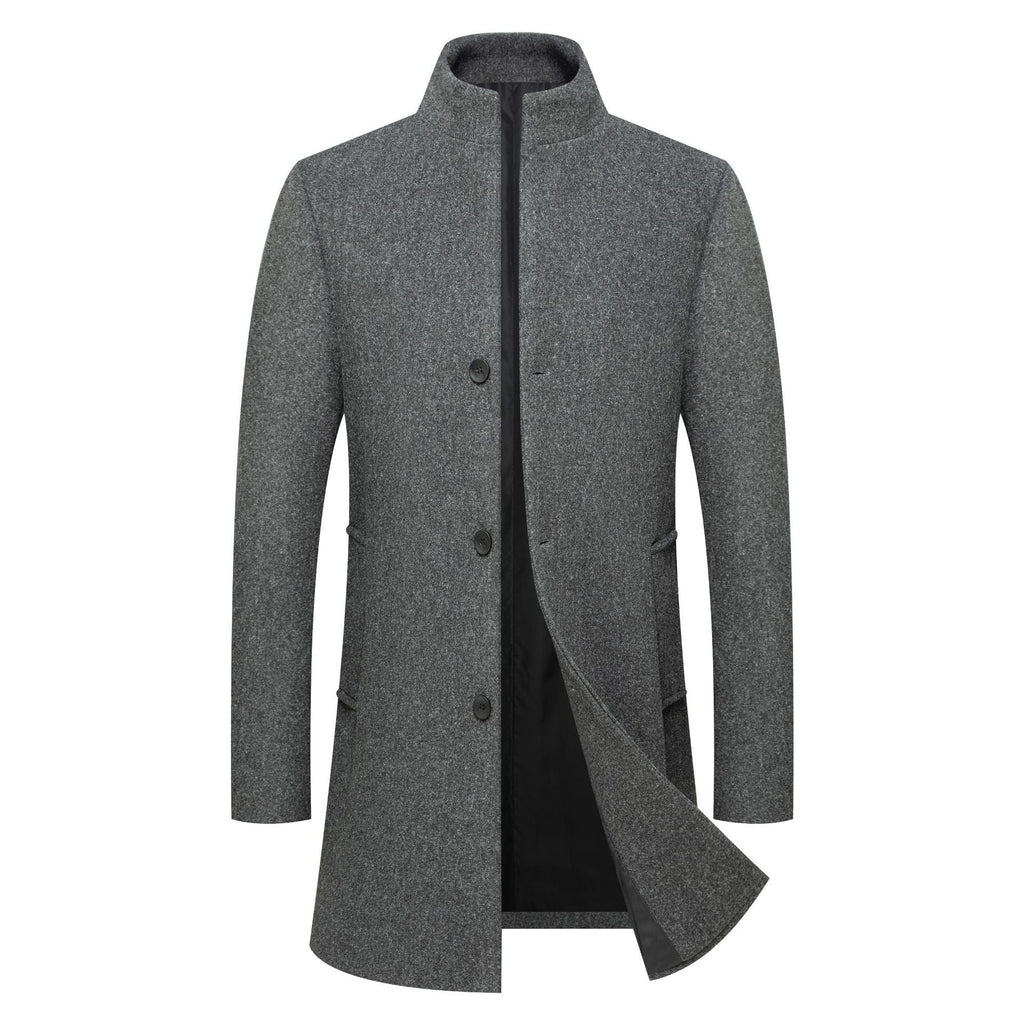 Mid - length Wool Coat - MTX
