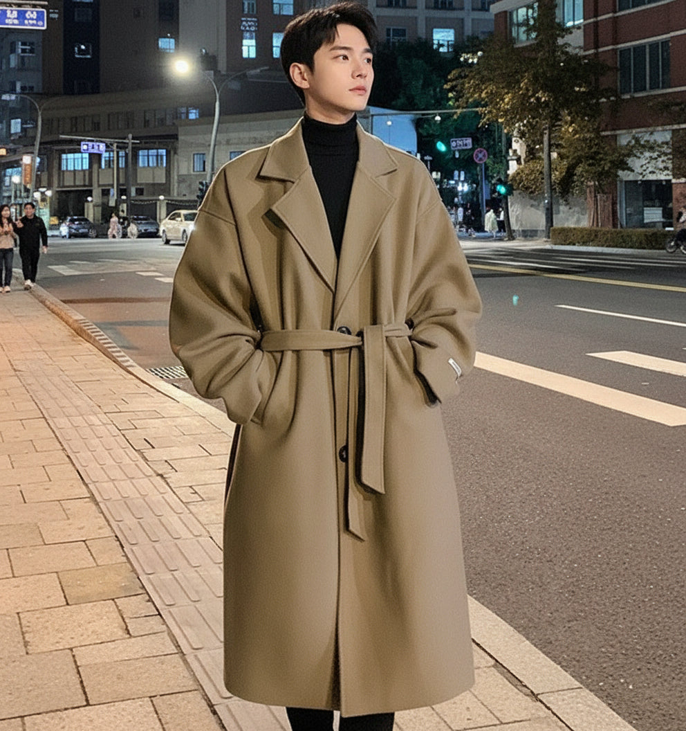 Mid - Long Wool Coat - MTX