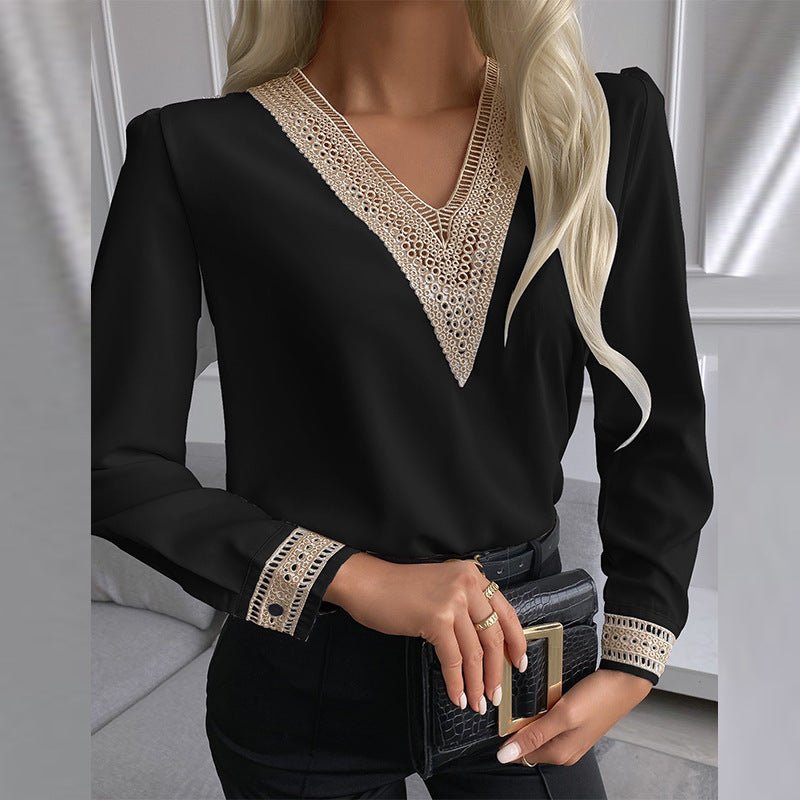 Shirt With Lace Trim - MTX