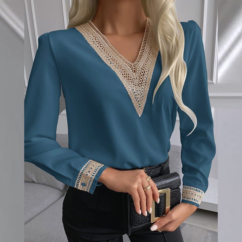 Shirt With Lace Trim - MTX
