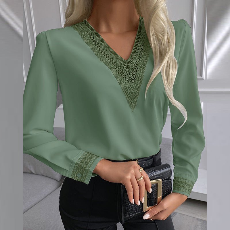 Shirt With Lace Trim - MTX