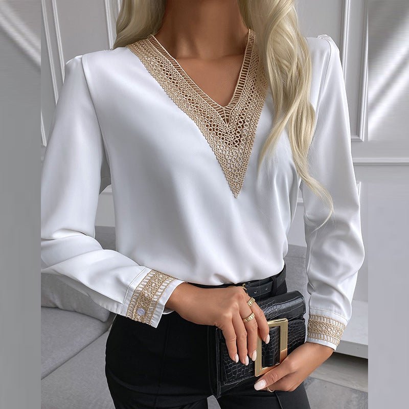 Shirt With Lace Trim - MTX
