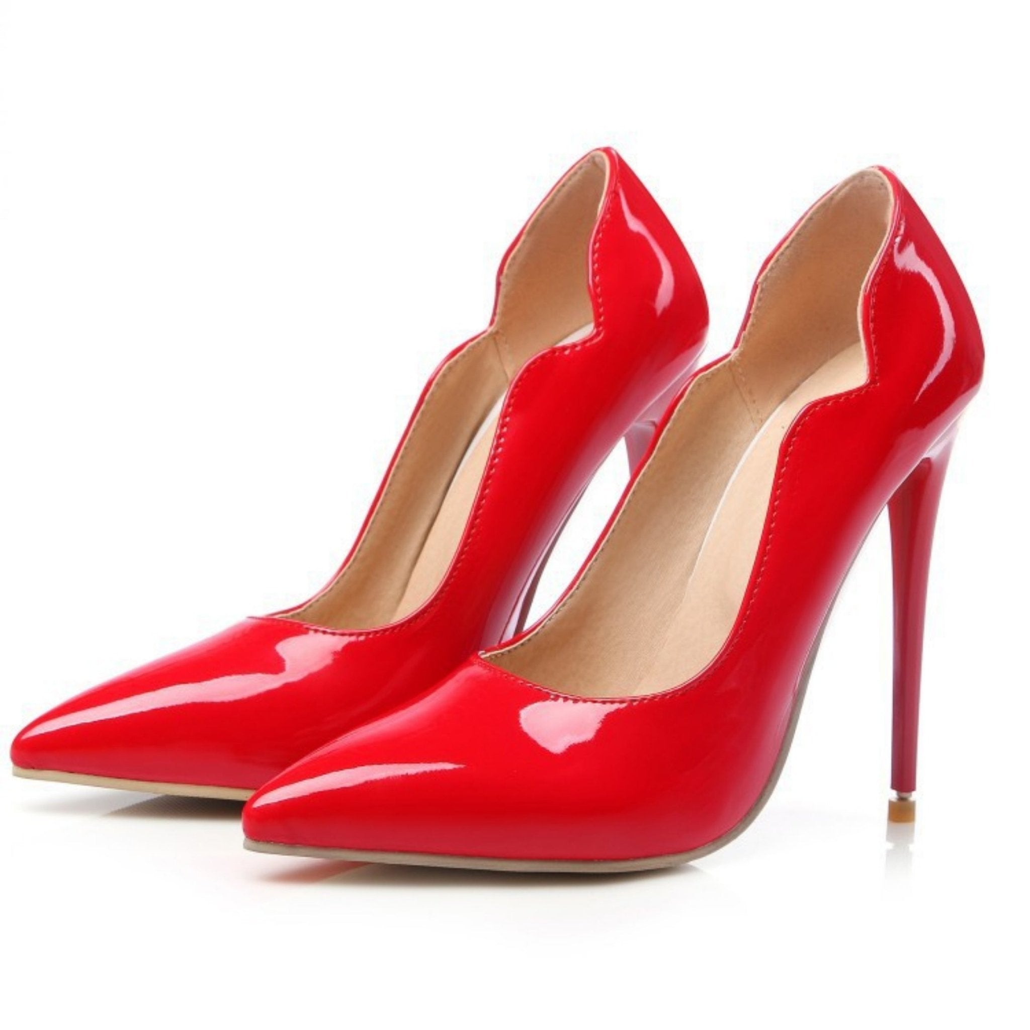 Stiletto Leather Pumps - MTX