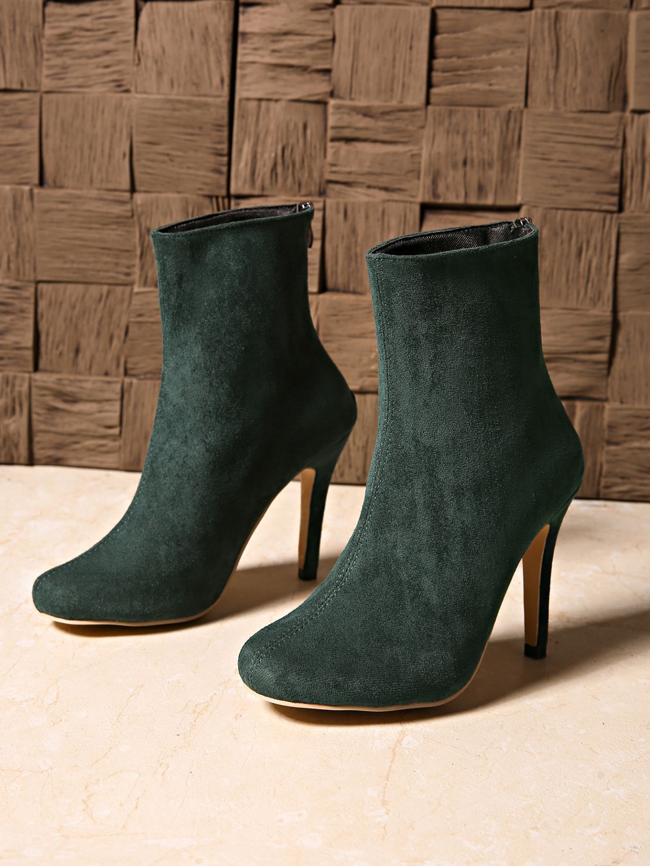 Suede High - heeled Boots - MTX