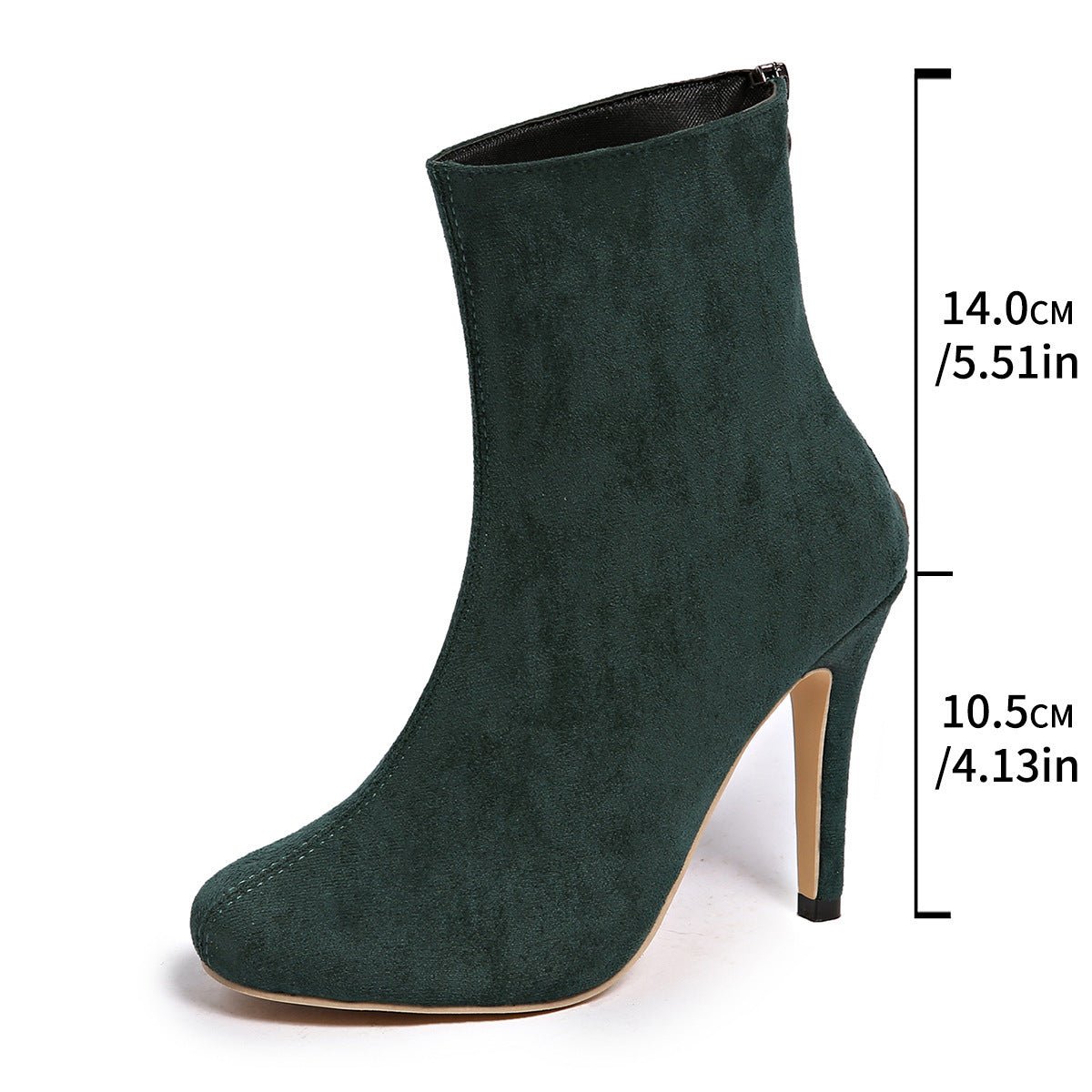Suede High - heeled Boots - MTX