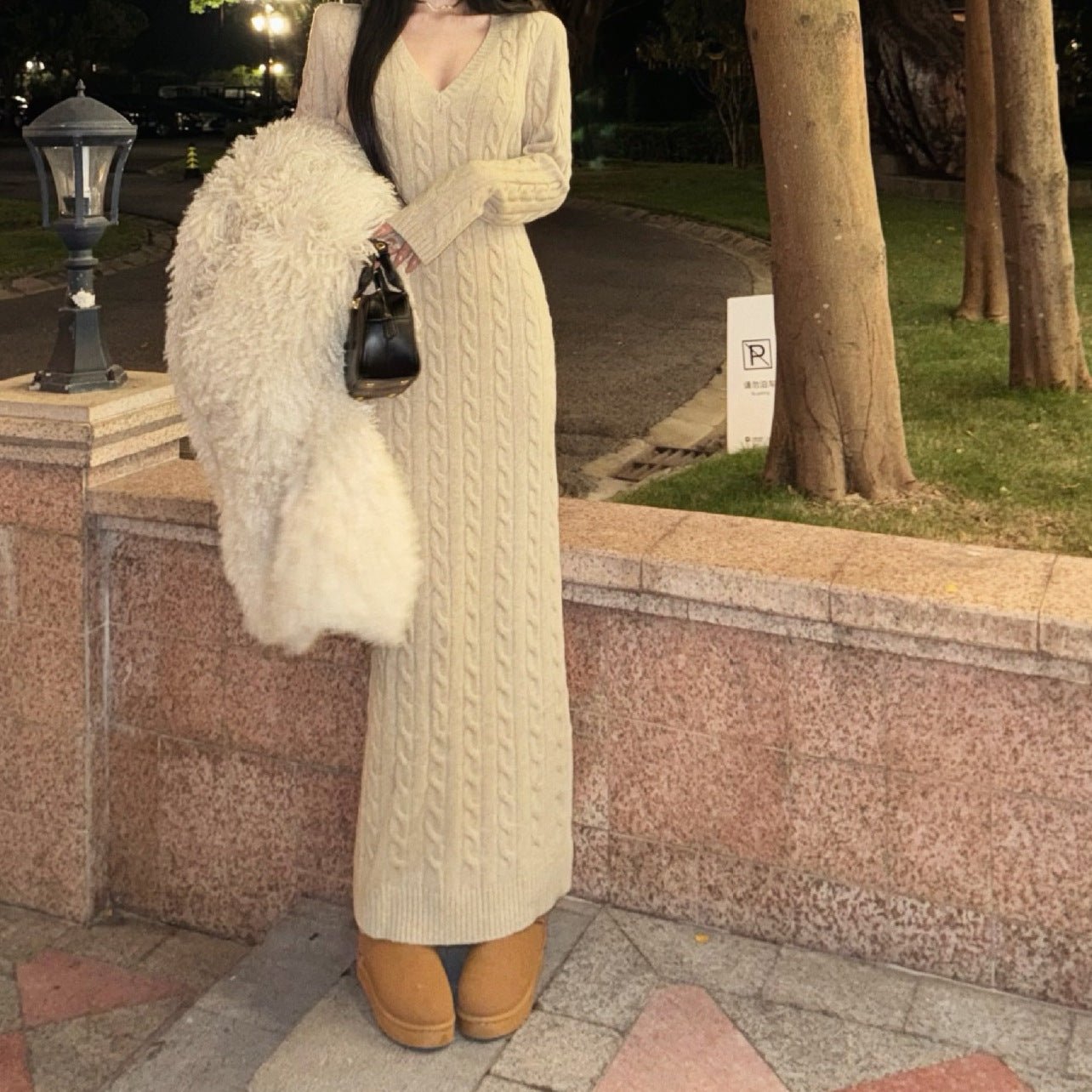 Twist Knitted Dress - MTX