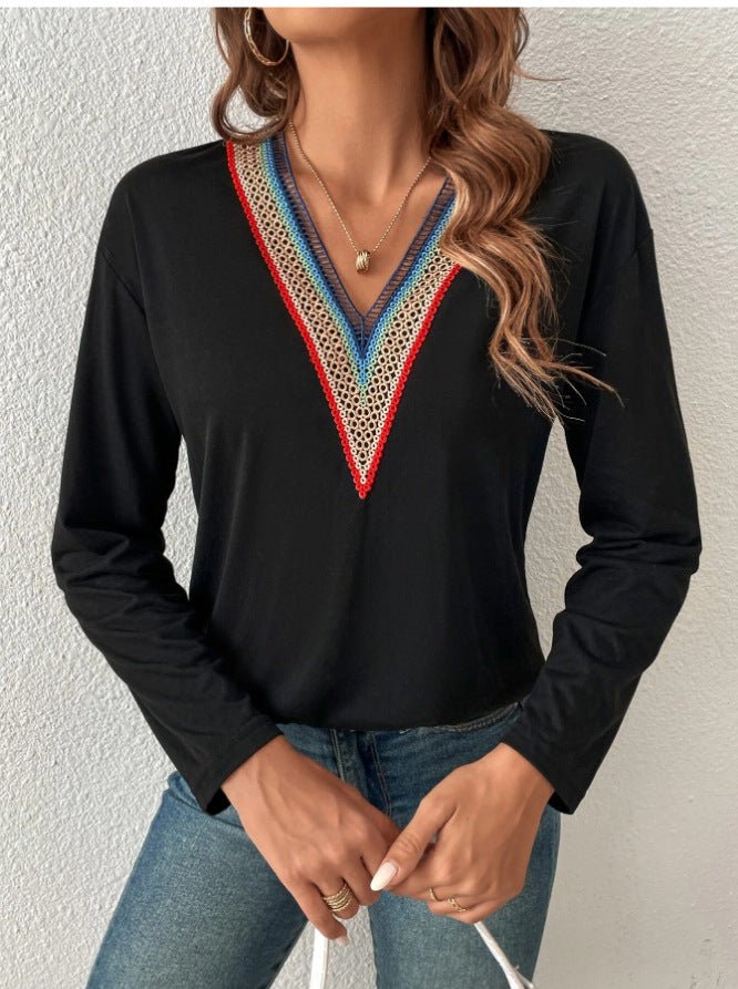 V - neck Blouse - MTX