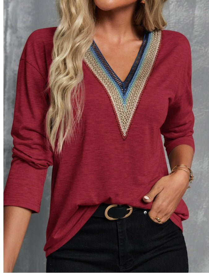 V - neck Blouse - MTX