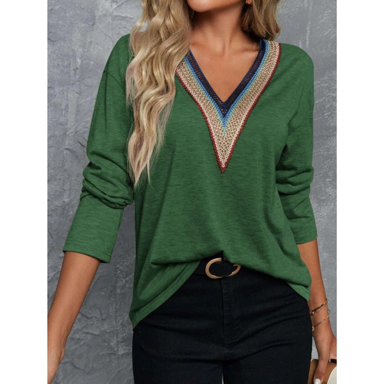 V - neck Blouse - MTX
