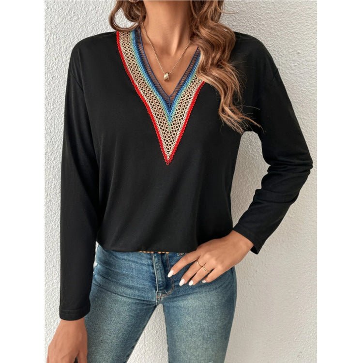V - neck Blouse - MTX