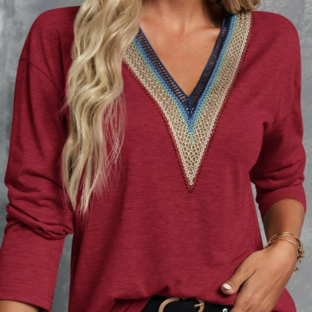 V - neck Blouse - MTX