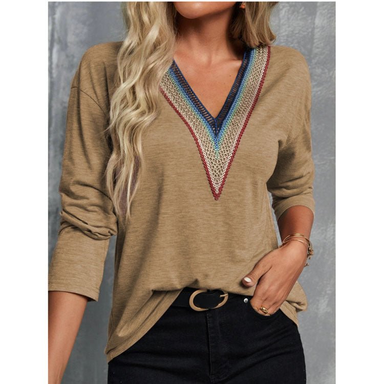 V - neck Blouse - MTX