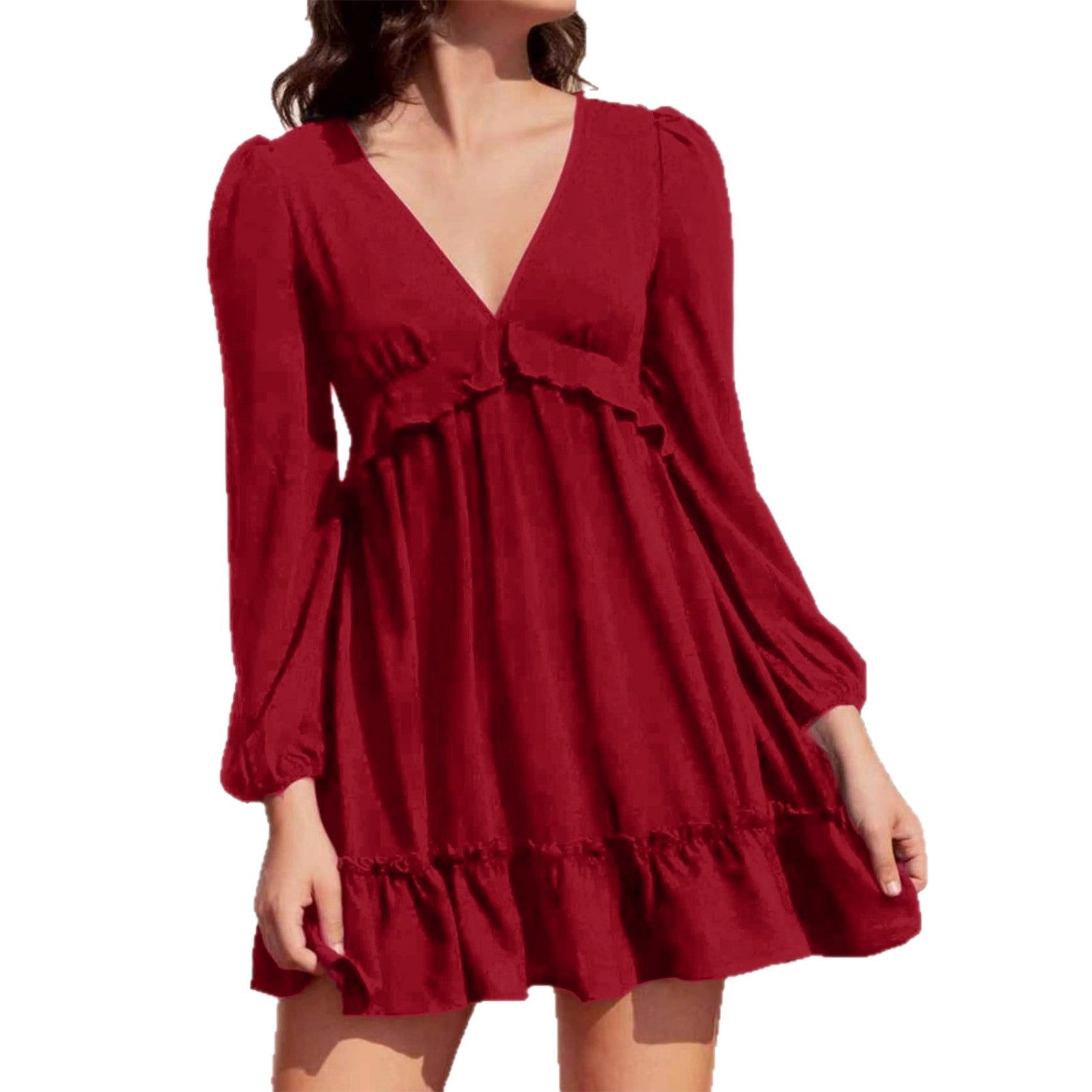 V - Neck Dress - MTX