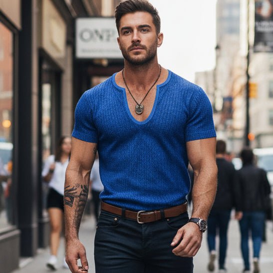 V - neck T-shirt - MTX